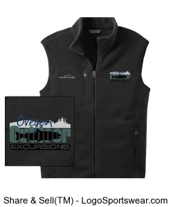 OOE  Columbia Fleece Vest Design Zoom